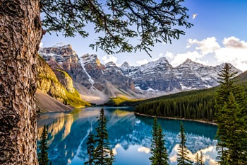 Alberta Spiritual Events - Spiritual view of an Alberta Lake and Mountains